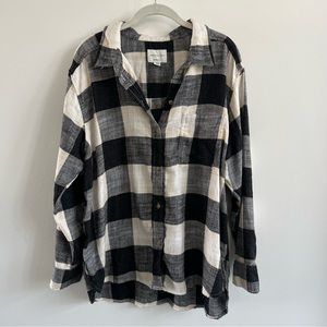American Eagle Boyfriend Plaid Shirt